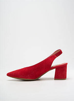 Escarpins nubuck talon de 4 à 6cm rouge DORKING femme
