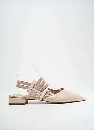 Sandales/nu pieds tissage satiné talon plat jusqu'à 3cm beige DANSI femme