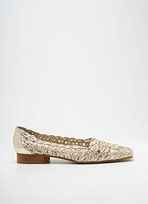 Ballerines matière lisse talon plat jusqu'à 3cm or DANSI femme