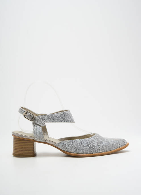 Sandales/Nu pieds argent J.METAYER pour femme