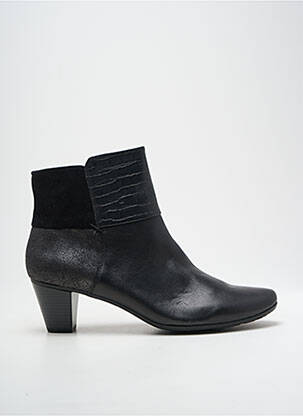 Bottines/boots matière lisse talon de 4 à 6cm noir SWEET femme