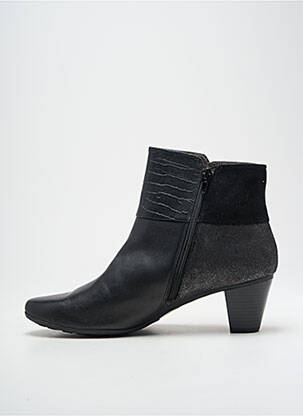 Bottines/boots matière lisse talon de 4 à 6cm noir SWEET femme