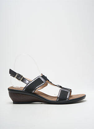Sandales/nu pieds tissage satiné talon de 4 à 6cm argent SWEET femme