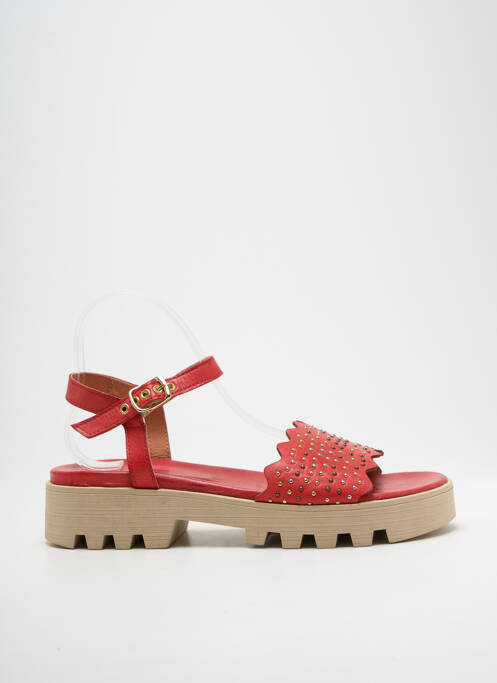Sandales/Nu pieds rouge MEDELLIN pour femme