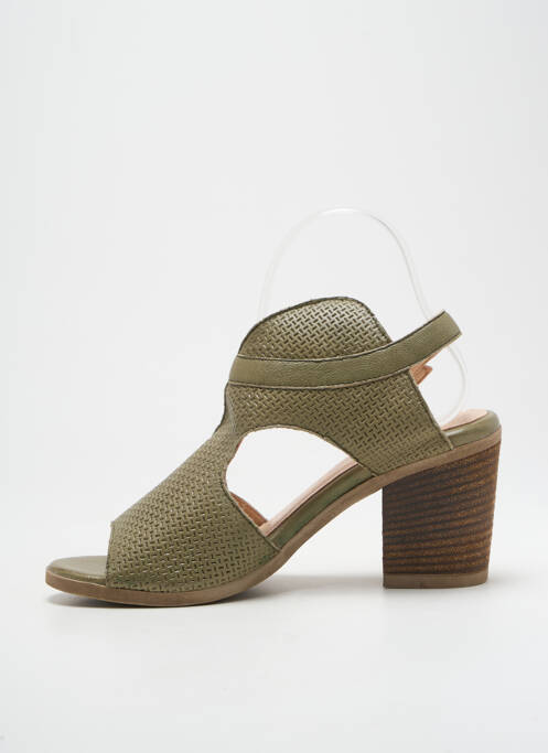 Sandales/Nu pieds vert FOLLIA DOLCE pour femme