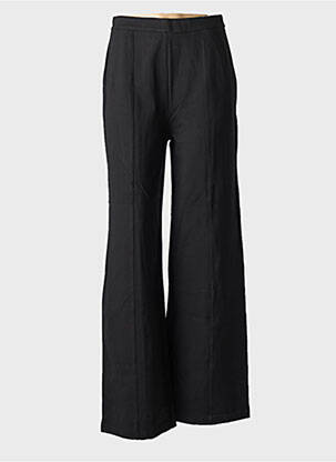 Pantalon droit taille élastique noir CREAM femme