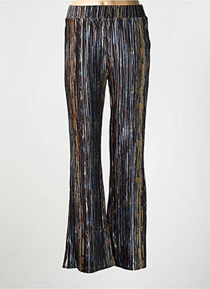 Pantalon droit taille élastique noir RUE MAZARINE femme