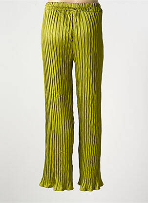 Pantalon droit taille élastique vert ABACA femme