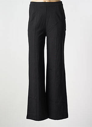 Pantalon flare taille élastique noir CREAM femme