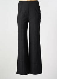 Pantalon flare taille élastique noir CREAM femme