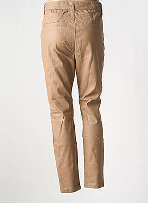 Pantalon slim taille élastique beige CREAM femme