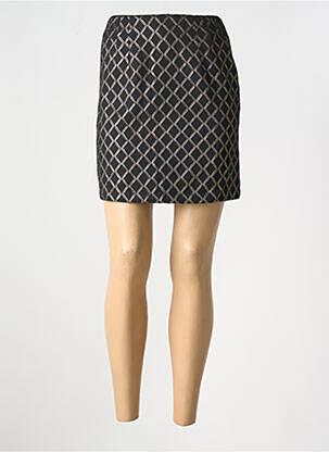 Jupe courte coupe droite noir LA PETITE ETOILE femme