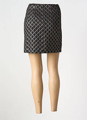 Jupe courte coupe droite noir LA PETITE ETOILE femme