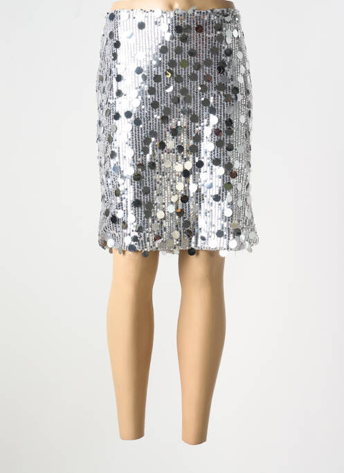 Jupe courte argent CREAM pour femme