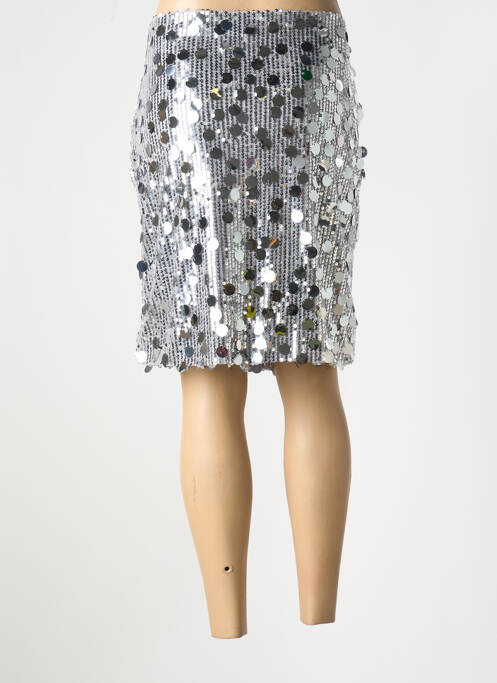 Jupe courte argent CREAM pour femme