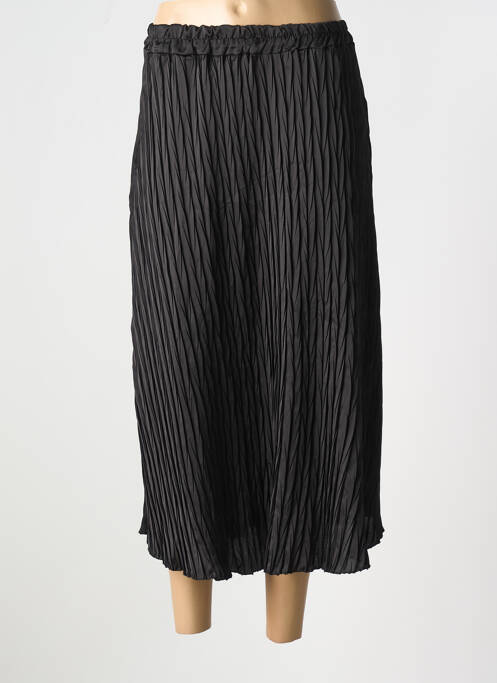 Jupe mi-longue noir ABACA femme