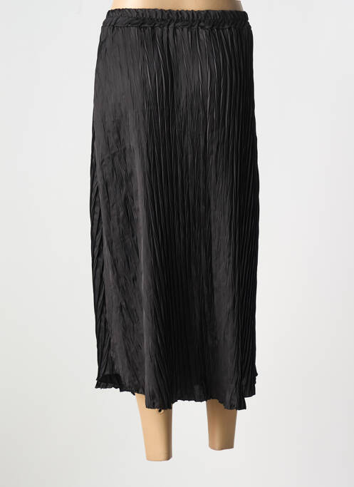 Jupe mi-longue noir ABACA femme