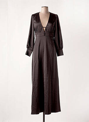 Robe longue manches longues manches longues noir LA PETITE ETOILE femme