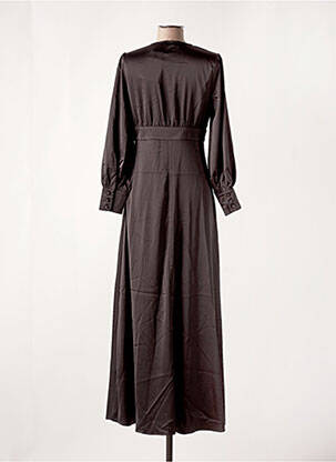 Robe longue manches longues manches longues noir LA PETITE ETOILE femme