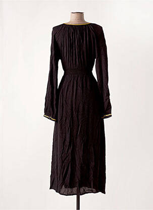 Robe longue manches longues manches longues noir CREAM femme