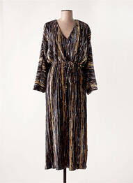 Robe longue manches longues manches longues noir RUE MAZARINE femme