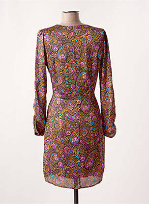 Robe courte manches longues manches longues violet LA PETITE ETOILE femme