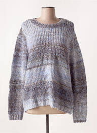 Pull col rond manches longues bleu CREAM femme