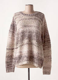 Pull col rond manches longues rose CREAM femme