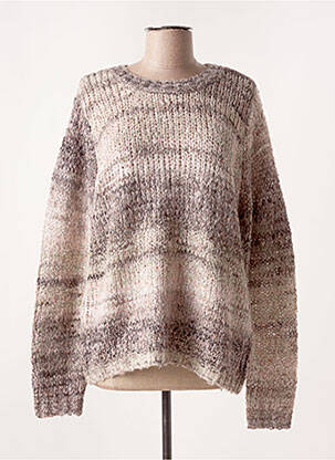 Pull col rond manches longues rose CREAM femme