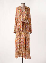 Robe longue orange LA PETITE ETOILE pour femme seconde vue