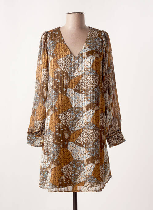 Robe courte marron LOLA ESPELETA pour femme