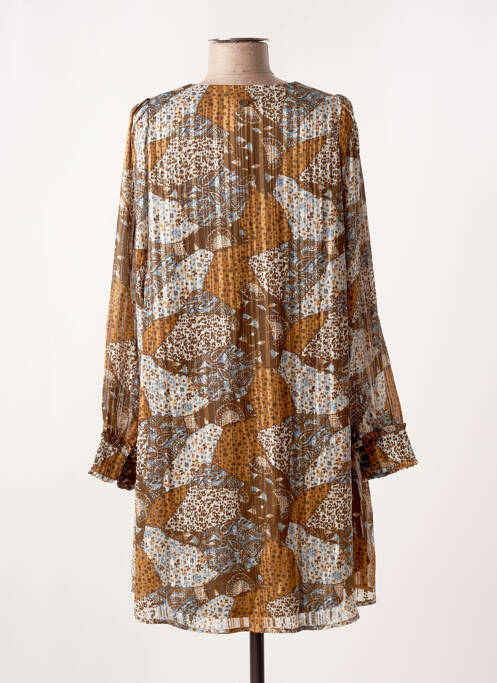 Robe courte marron LOLA ESPELETA pour femme