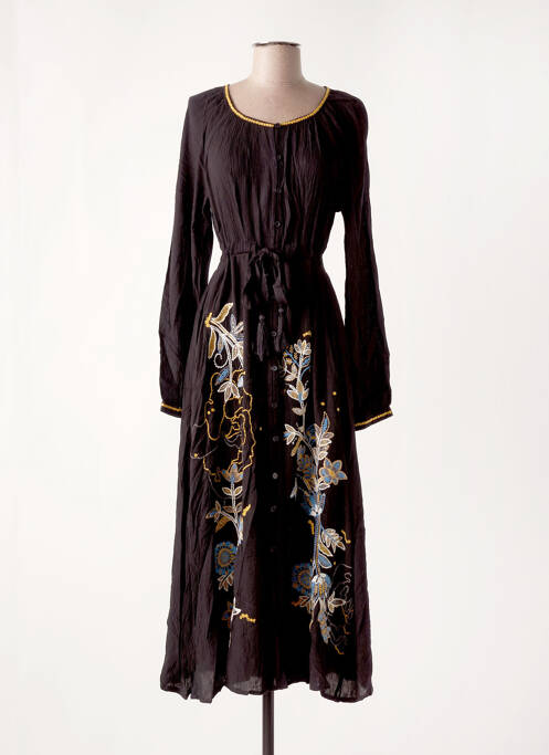 Robe longue noir CREAM pour femme