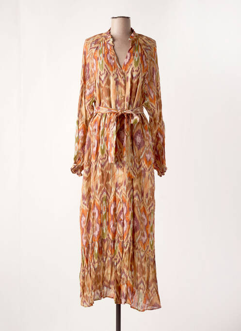 Robe longue orange LA PETITE ETOILE pour femme