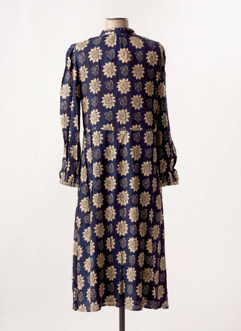 Robe mi-longue bleu STORIATIPIC pour femme