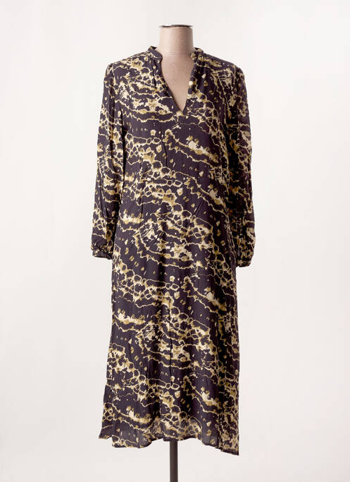 Robe mi-longue noir STORIATIPIC pour femme