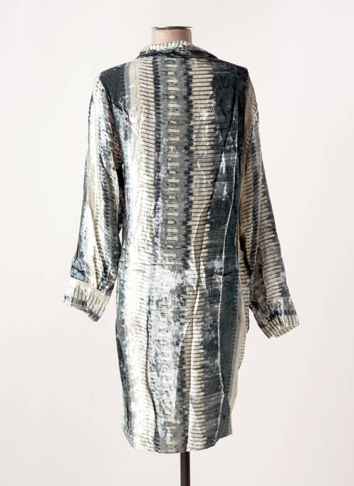 Robe mi-longue vert STORIATIPIC pour femme