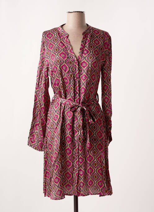 Robe mi-longue violet LA PETITE ETOILE pour femme