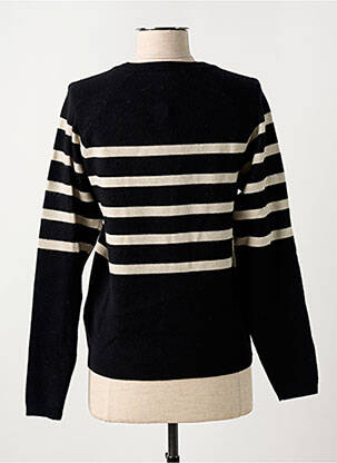 Gilet manches longues resserrée sur le bas noir CREAM femme