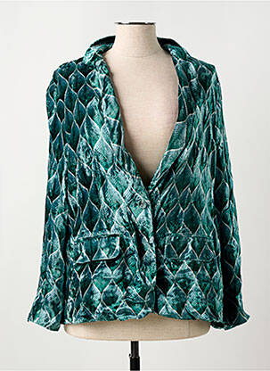 Blazer manches longues vert STORIATIPIC femme