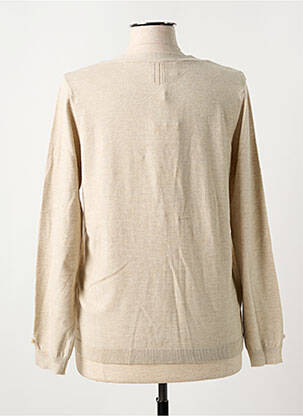 Gilet manches longues col v beige CREAM femme