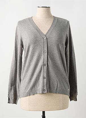Gilet manches longues col v beige CREAM femme