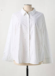 Chemisier coupe droite manches longues blanc CREAM femme