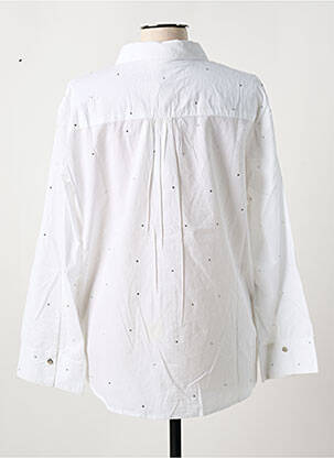 Chemisier coupe droite manches longues blanc CREAM femme