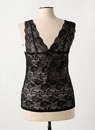 Top stretch sans manche noir CREAM femme