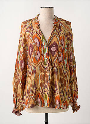 Chemisier marron LA PETITE ETOILE pour femme