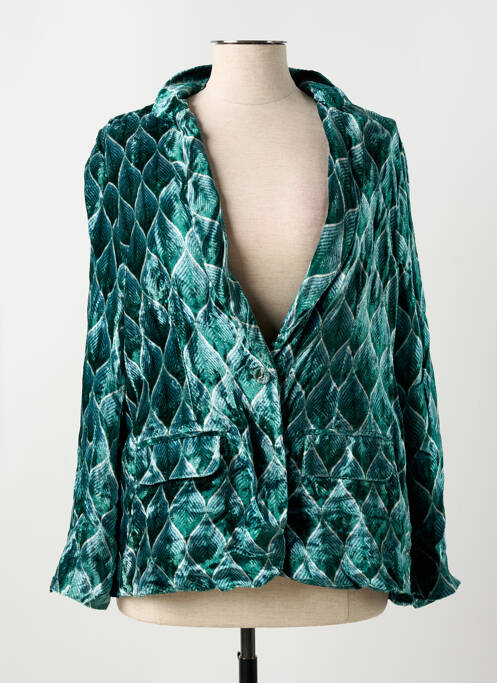 Blazer manches longues vert STORIATIPIC femme