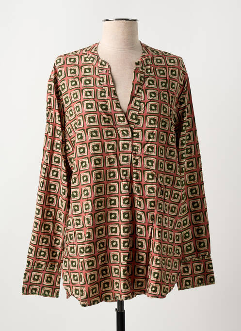 Blouse rose STORIATIPIC pour femme