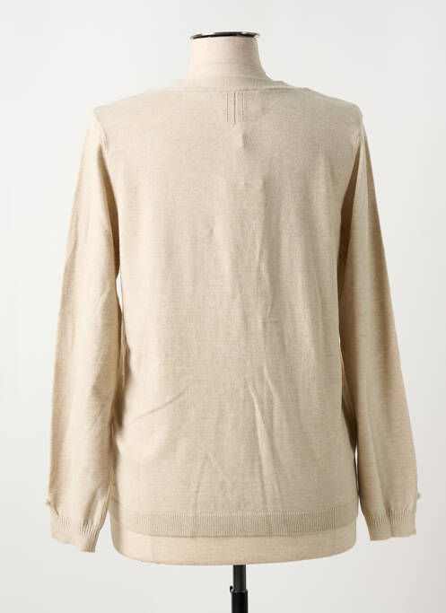 Gilet manches longues beige CREAM pour femme