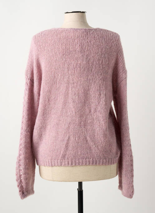 Gilet manches longues rose CREAM pour femme